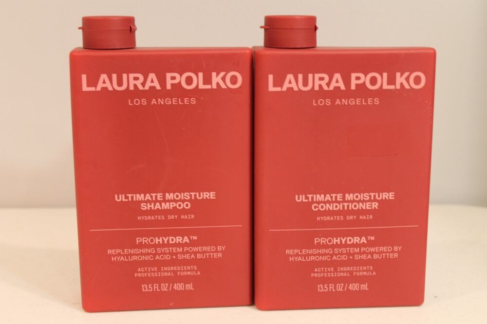 Laura Polko Ultimate Moisture Shampoo & Conditioner Set 13.5oz/400ml New
